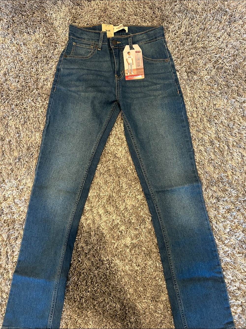 Levi's High-Rise Slim Jeans - Dark Blue Denim